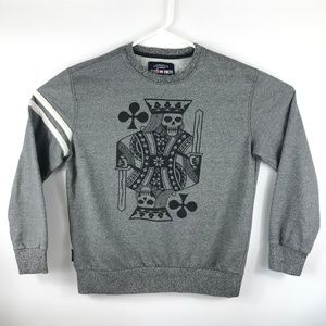 Ecko Mens Hip Hop Gray  Sweatshirt Sz L EUC